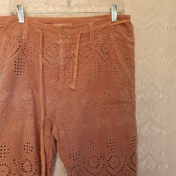 Sundance Cotton Pink Pants For Women Size 12 - Picture 3 of 16